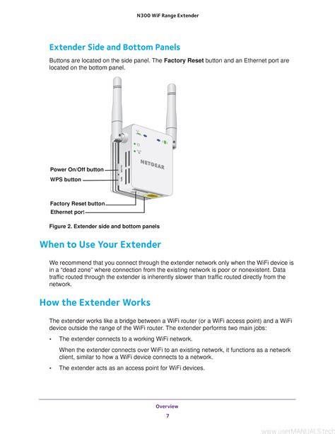 netgear n300 wifi range extender manual